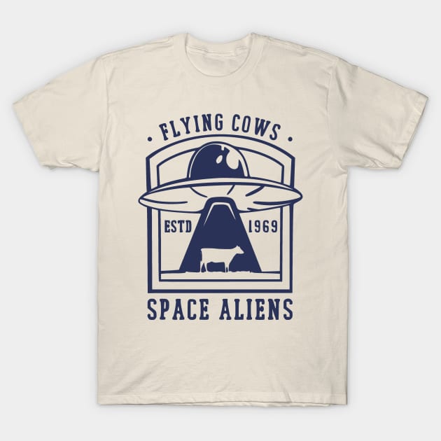 Flying Cows T-Shirt by LaainStudios